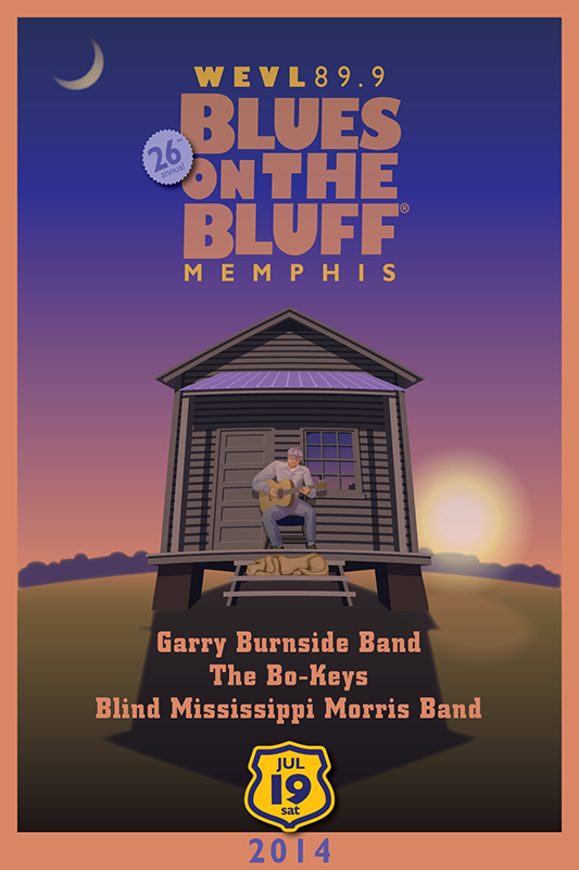 26th Annual Blues on the Bluff® Poster