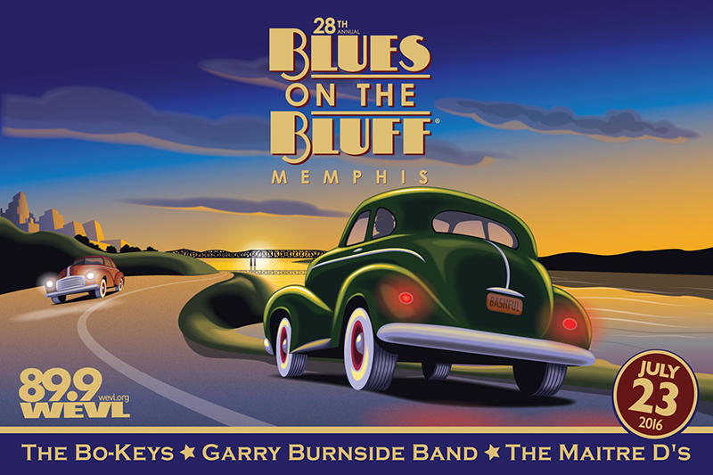 28th Annual Blues on the Bluff® Poster